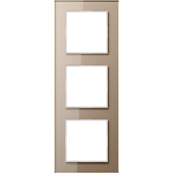 JUNG Glasrahmen 3fach champ waage-/senkrecht AC 583 GL CH